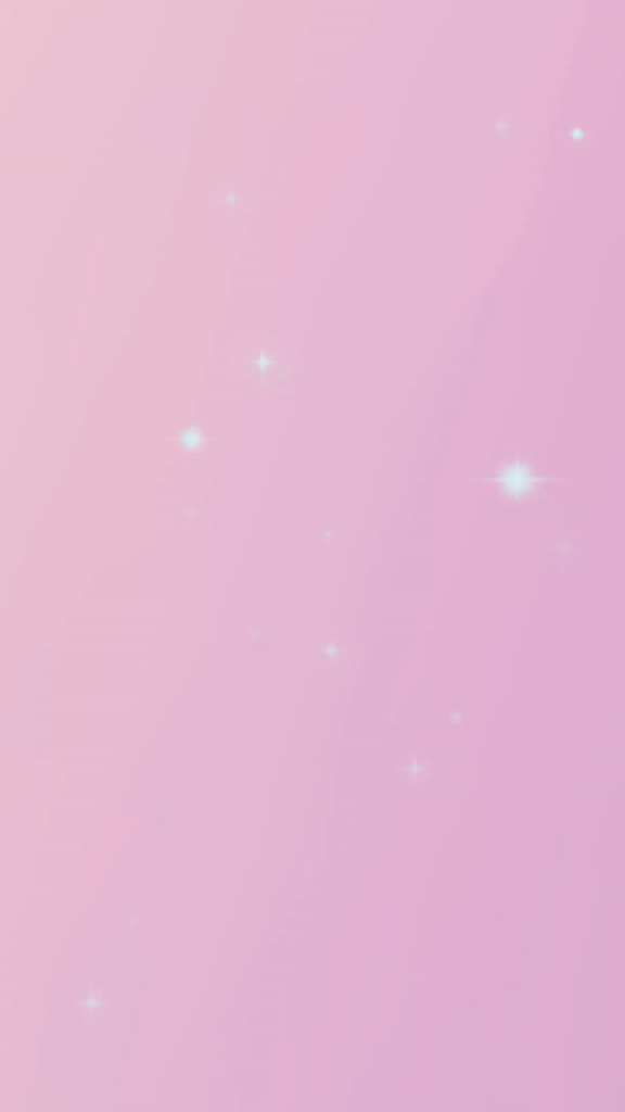 A pink gradient background with rising shimmers